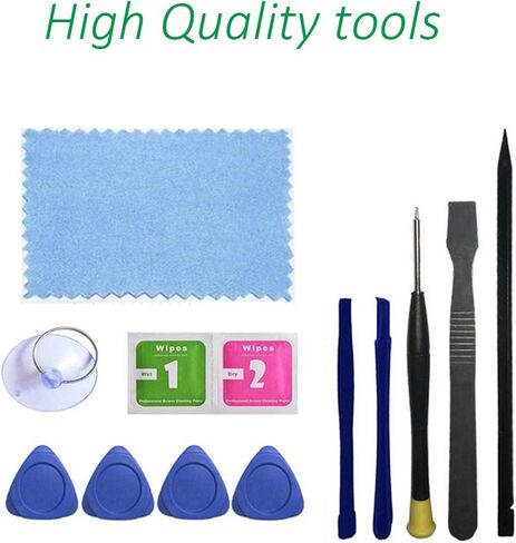 for iPad 6 2018 6th Genreation A1893 A1954 Touch Sreen Digitizer Glass Replacement-Includes Home Button+Camera Holder+PreInstalled Adhesive+Tools kit (Black) in Kuwait