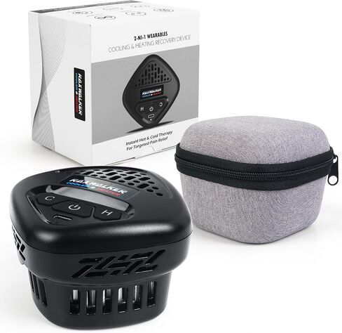 Wearable 2-in-1 Electric Heating Pad for Back Pain Relief, Instant Heater Cooler Portable Cooling Pad for Neck, Reusable Heat Pads for Outdoor, Travel Heated Pad for Women's Gift- Black in Saudi Arabia