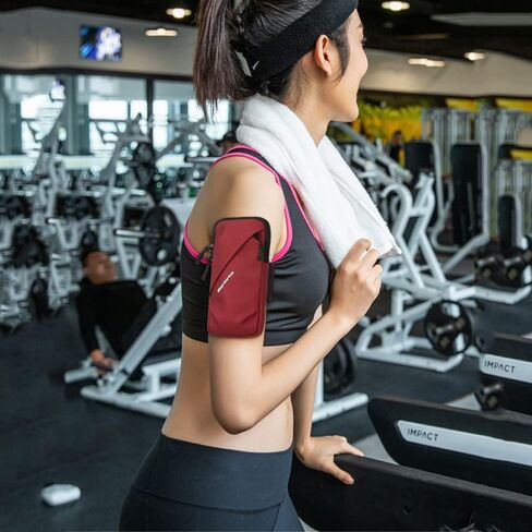Phone Armband Sleeve for Running Phone Arm Bands with Workout - Fits Phone and Android - Phone Use for Running, Workout Walking Gym, Hiking, Biking (Black) in Saudi Arabia