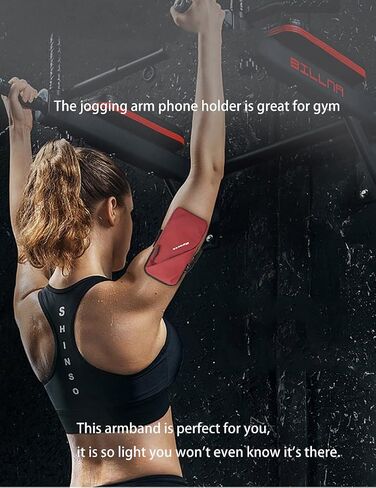 Phone Armband Sleeve for Running Phone Arm Bands with Workout - Fits Phone and Android - Phone Use for Running, Workout Walking Gym, Hiking, Biking (Black) in Saudi Arabia