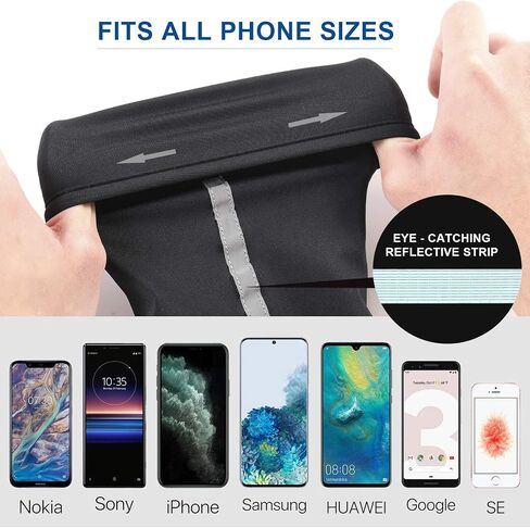 Easyports 2 Pocket Wrist Wallet Wrist Cell Phone Holder, Ankle Wallet, Sweat Bands, Armband, Hidden Pouch, Wristlet Wallet for Travel, Outdoor Sports Running. in Saudi Arabia