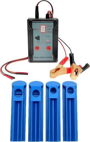 Upgraded Fuel Injector Tester and Cleaner Kit with 2 Adapters, 8 Pulse, 12V/5V Output Power Modes - DIY Cleaning Tool with Short Circuit Protector - Test Two Fuel Injectors Simultaneously in Saudi Arabia