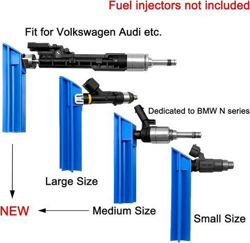 Upgraded Fuel Injector Tester and Cleaner Kit with 2 Adapters, 8 Pulse, 12V/5V Output Power Modes - DIY Cleaning Tool with Short Circuit Protector - Test Two Fuel Injectors Simultaneously in Saudi Arabia