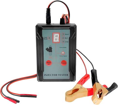 Upgraded Fuel Injector Tester and Cleaner Kit with 2 Adapters, 8 Pulse, 12V/5V Output Power Modes - DIY Cleaning Tool with Short Circuit Protector - Test Two Fuel Injectors Simultaneously in Saudi Arabia