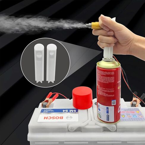 Upgraded Fuel Injector Tester and Cleaner Kit with 2 Adapters, 8 Pulse, 12V/5V Output Power Modes - DIY Cleaning Tool with Short Circuit Protector - Test Two Fuel Injectors Simultaneously in Saudi Arabia