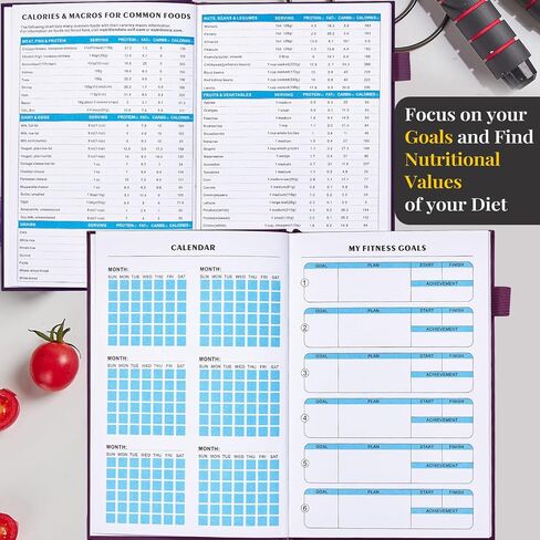 Food Journal, Weight Loss Journal for Women, Food Diary to Track Meals, A5 Size Calories Counter Book, 180 Days Diet Wellness Planner for Healthier Lifestyle -Green in Saudi Arabia