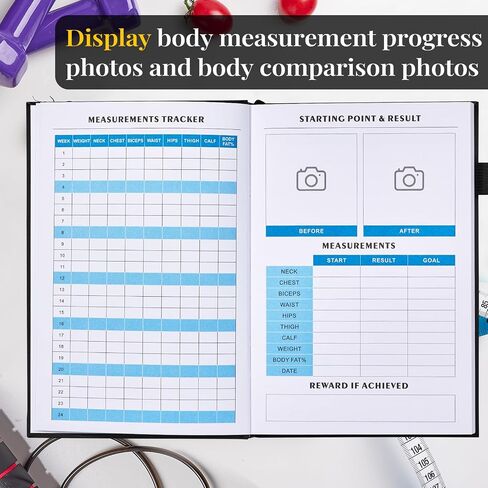 Food Journal, Weight Loss Journal for Women, Food Diary to Track Meals, A5 Size Calories Counter Book, 180 Days Diet Wellness Planner for Healthier Lifestyle -Green in Saudi Arabia