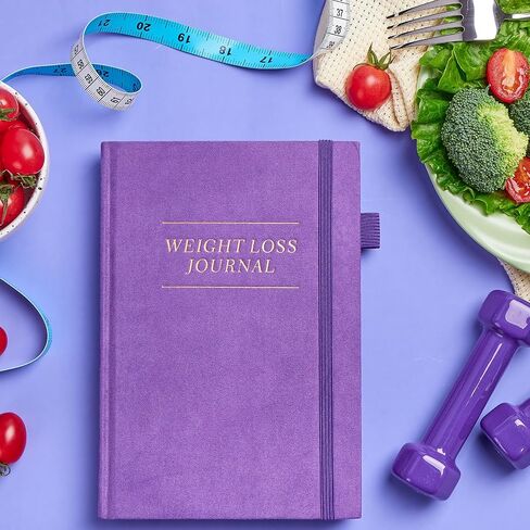 Food Journal, Weight Loss Journal for Women, Food Diary to Track Meals, A5 Size Calories Counter Book, 180 Days Diet Wellness Planner for Healthier Lifestyle -Green in Saudi Arabia