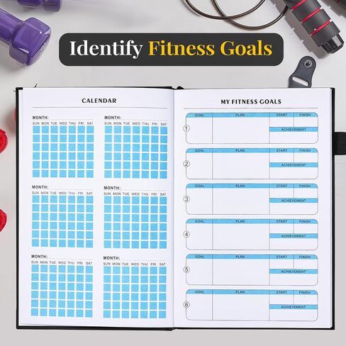 Food Journal, Weight Loss Journal for Women, Food Diary to Track Meals, A5 Size Calories Counter Book, 180 Days Diet Wellness Planner for Healthier Lifestyle -Green in Saudi Arabia