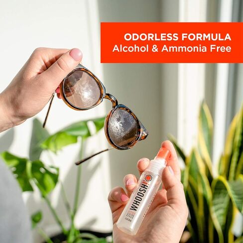 ووش! بخاخ ومسح منظف الشاشة - 1 أونصة سائلة + 1 قطعة قماش تنظيف من الألياف الدقيقة - منظف عدسات بحجم مناسب للسفر للسيارة والكمبيوتر والكمبيوتر المحمول وأجهزة iPad وMacBook والهاتف والساعة والنظارات - مجموعة أدوات التنظيف الإلكترونية in Kuwait