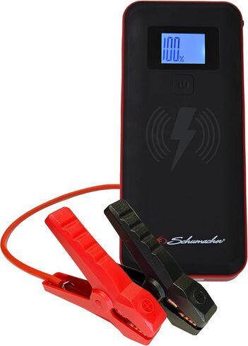 Schumacher Electric SL1639 Lithium Portable Power Pack Jump Starter Car, Motorcycle, Truck, Boat Batteries, 1000 Amps,12 Volt +SL235R Rechargeable Work Light-180° Adjustable Base Dimmer Switch LEDs in Saudi Arabia