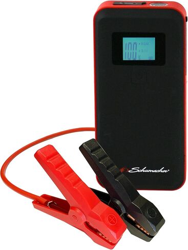 Schumacher Electric SL1639 Lithium Portable Power Pack Jump Starter Car, Motorcycle, Truck, Boat Batteries, 1000 Amps,12 Volt +SL235R Rechargeable Work Light-180° Adjustable Base Dimmer Switch LEDs in Saudi Arabia
