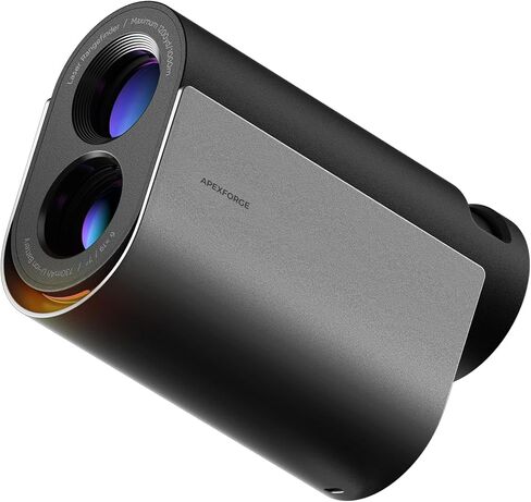 محدد نطاق الجولف APEXFORGE مع منحدر، 1100 ياردة، تكبير 6X، قفل العلم، عدسة عينية من السيليكون، قياسات في الوقت الحقيقي، مرفق مغناطيسي، شحن USB-C، محدد المدى للجولف والصيد in Kuwait