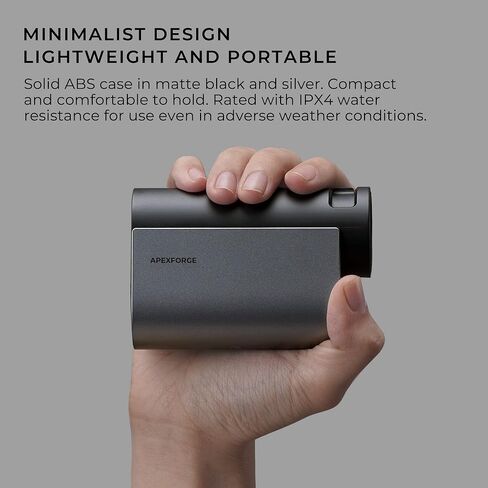 محدد نطاق الجولف APEXFORGE مع منحدر، 1100 ياردة، تكبير 6X، قفل العلم، عدسة عينية من السيليكون، قياسات في الوقت الحقيقي، مرفق مغناطيسي، شحن USB-C، محدد المدى للجولف والصيد in Kuwait