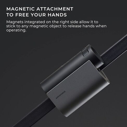 محدد نطاق الجولف APEXFORGE مع منحدر، 1100 ياردة، تكبير 6X، قفل العلم، عدسة عينية من السيليكون، قياسات في الوقت الحقيقي، مرفق مغناطيسي، شحن USB-C، محدد المدى للجولف والصيد in Kuwait