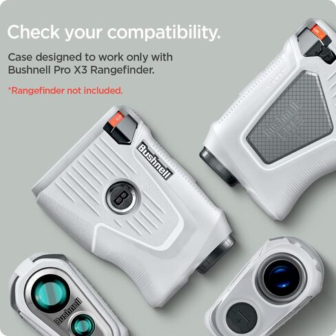 Spigen Golf Silicone Fit Rangefinder Case Designed for Bushnell Pro X3 Rangefinder Case - Light Gray in Saudi Arabia