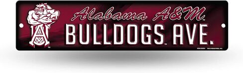 Rico Industries NCAA Plastic Street Sign Plastic 4" x 16" Street Sign in Kuwait