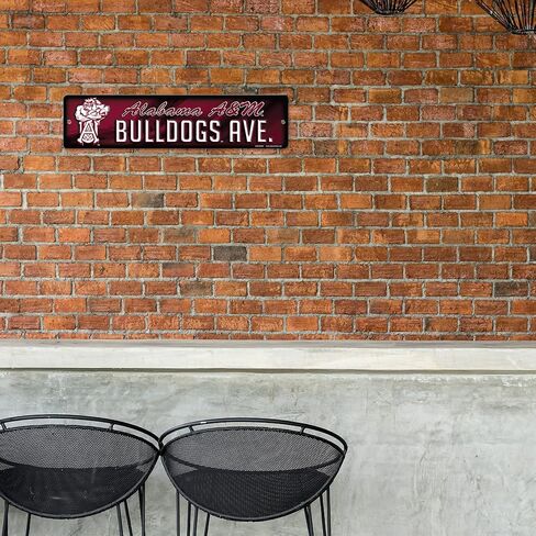 Rico Industries NCAA Plastic Street Sign Plastic 4" x 16" Street Sign in Kuwait