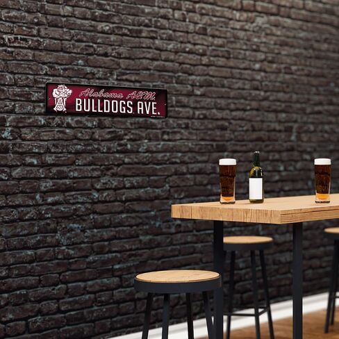 Rico Industries NCAA Plastic Street Sign Plastic 4" x 16" Street Sign in Kuwait