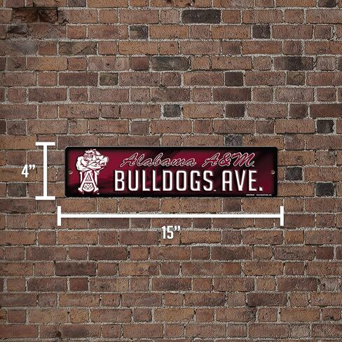 Rico Industries NCAA Plastic Street Sign Plastic 4" x 16" Street Sign in Kuwait