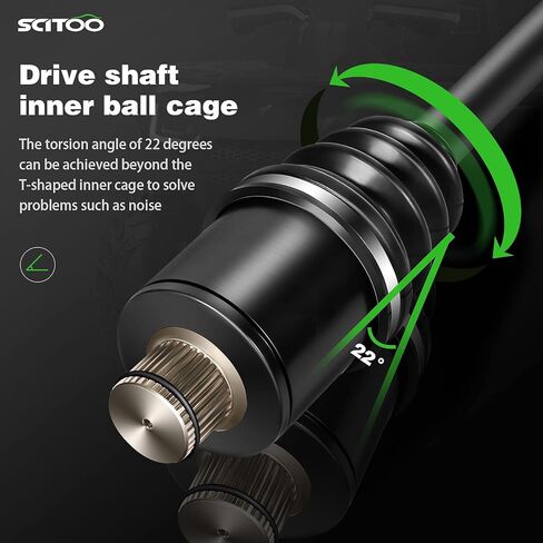 SCITOO Rear CV Axle Fit For 2003 2004 2005 for Polaris Sportsman 400/500/600/700/800 Rear Left Right Drive Shaft CV Axle 1380240 1380197 in Saudi Arabia