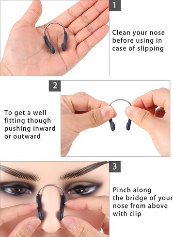 مشابك الأنف الواقية للتدريب على السباحة من جوفيتيك للبالغين والأطفال والمبتدئين في السباحة، مقاسين (رمادي، 6 قطع) in Kuwait