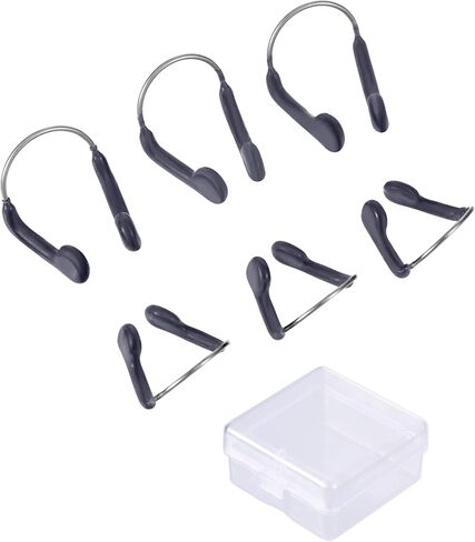 مشابك الأنف الواقية للتدريب على السباحة من جوفيتيك للبالغين والأطفال والمبتدئين في السباحة، مقاسين (رمادي، 6 قطع) in Kuwait