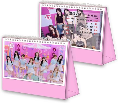 2024 Twice Desk Calendar,Twice Desktop Monthly Desk Calendar Gift for Fan Collection in Kuwait