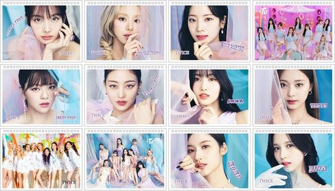 2024 Twice Desk Calendar,Twice Desktop Monthly Desk Calendar Gift for Fan Collection in Kuwait