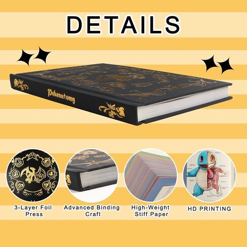 تقويمات مكتب دليل Pokenatomy - الرفيق النهائي لدراسة علم الأحياء Po-ke، طباعة عالية الدقة، 200 صفحة تغطي 100 شخصية كلاسيكية، هدايا عيد ميلاد تعليمية لمحبي الأطفال والكبار in Saudi Arabia