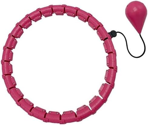 طوق هولا هوب الموزون من إنفينيتي هوب للمتعة واللياقة البدنية - فقدان الوزن 24 عقدة قابلة للفصل ووزن قابل للتعديل، كرة دوارة أوتوماتيكية للبطن، معدات لياقة بدنية للبالغين والأطفال - حل كامل للتمرين in Kuwait