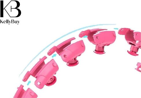 طوق هولا هوب الموزون من إنفينيتي هوب للمتعة واللياقة البدنية - فقدان الوزن 24 عقدة قابلة للفصل ووزن قابل للتعديل، كرة دوارة أوتوماتيكية للبطن، معدات لياقة بدنية للبالغين والأطفال - حل كامل للتمرين in Kuwait