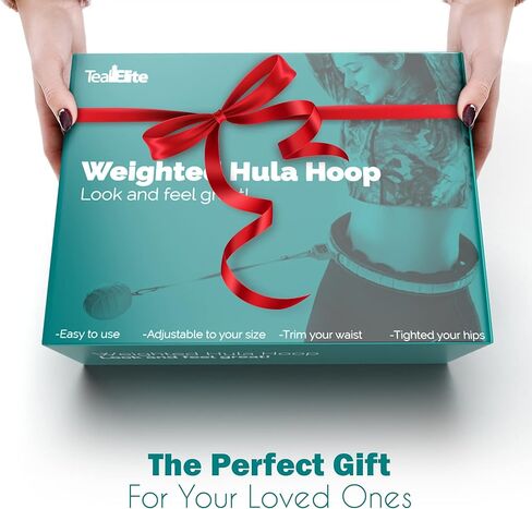 Smart Weighted Hula Hoop for Adults Weight Loss– Fully Adjustable with Detachable Knots – 2 in 1 Abdomen Fitness Massage Infinity Hoops in Kuwait