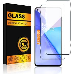 2 PACK for OnePlus 9 5G Screen Protector Glass, Premium 9H Hardness Anti-Scratch Bubble Free Tempered Glass Screen Protector for OnePlus 9 5G