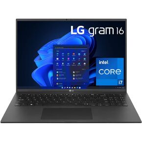 LG Gram 16 Pro 2023 كمبيوتر محمول فائق النحافة 16 بوصة WQXGA IPS 12-Core Intel i7-1360P 32GB LPDDR5 2TB SSD NVIDIA GeForce RTX 3050 4GB GDDR6 Thunderbolt 4 Wi-Fi 6E لوحة مفاتيح بإضاءة خلفية Windows 11 Pro w/ONT 32GB USB