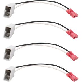 ApplianPar 4Pcs Car Speakers Wire Cable Wiring Harness with Adapter Connector Plug for Honda Accord Civic CRV CRX Element Odyssey