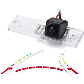 Vlicevrn HD Fisheye Vehicle Car Rear View Camera Dynamic Trajectory Tracks Line Night Vision Backup Parking Camera for Toyota 4Runner N210 MK4 / Hilux Surf N210 / SW4 N210 MK4 / Fortuner / Innova