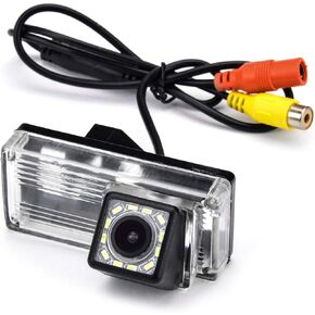 12 LED Car Rear View Camera for Toyota Reiz/Mark X MarkX/Prius/Toyota Land Cruiser LC100 LC120 LC200 Prado & Waterproof and Shockproof Reversing Backup Camera (12 LED)