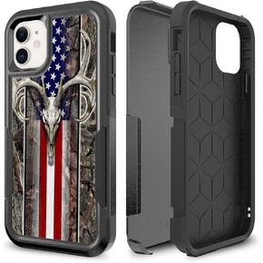 Case for iPhone 11, Gaming Controller Video Game Player Pattern Shock-Absorption Hard PC and Inner Silicone Hybrid Dual Layer Armor Defender Case for iPhone 11