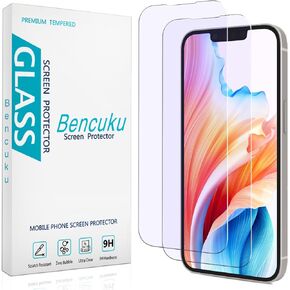HPTech 2 Pack Anti Blue Light Screen Protector Designed for iPhone 14, iPhone 13 and iPhone 13 Pro Eye Protection Tempered Glass Film, Easy to Install, Bubble Free