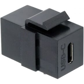 CY USB2.0 USB-C Female to Type-C Female Extension Keystone Jack Coupler Adapter for Wall Plate Panel USB Cable