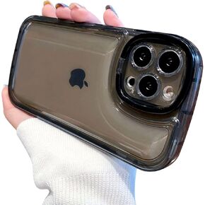 Ownest Compatible with iPhone 14 Case with Clear Kickstand Creative Protective Design Case with Camera Holder for TPU Slim Shockproof Cool Phone Case for iPhone 14-Green