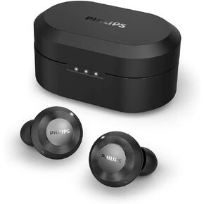 PHILIPS T8505 True Wireless Earbuds, Hybrid Active Noise Canceling (ANC), Bluetooth 5.0 Voice Assistant, IPX4 Splash Resistant, App Control, USB-Charging, Wireless Charging case Included (TAT8505BK)