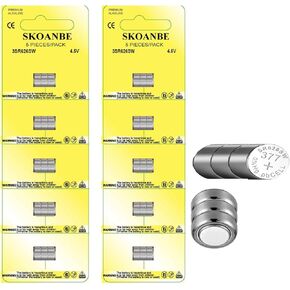 SKOANBE 10-Pack 3AG4 / 3LR626 / 3x377 Replacement Batteries 4.5V
