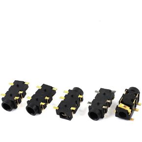 uxcell 5 Pcs 3.5mm Female 5 Pins SMT Surface Mounted Devices Stereo Jack Sockets Connectors