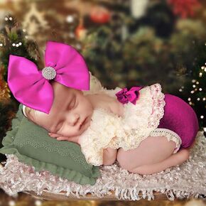 Christmas Newborn Photography Outfits Girl Newborn Photography Props Headress Romper Baby Photo Shoot Outfits