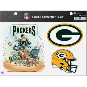 Rico Industries NFL Football Kansas City Chiefs Gary Patterson The Fan Team Magnet Set 8.5" x 11" - Home Décor - Regrigerator, Office, Kitchen