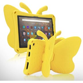 Fire Max 11 Tablet 2023 Cute Butterfly Case with Stand for Kids Girl Light Weight EVA Rugged Shockproof Full Cover Kids Friendly Kids case for Fire Max 11(Pink)