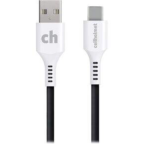 cellhelmet Type-C to Type-A USB Charge/Sync Cable - 3ft Round | As Seen on Shark Tank | in Retail Package