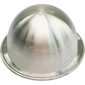 RECAPS Only 1 Stainless Steel Refillable Filter Reusable Pod Compatible with Vertuoline Coffee Makers BUT Not All 230ml (Only 1 Pod, Aluminum Seals Lids excluded)